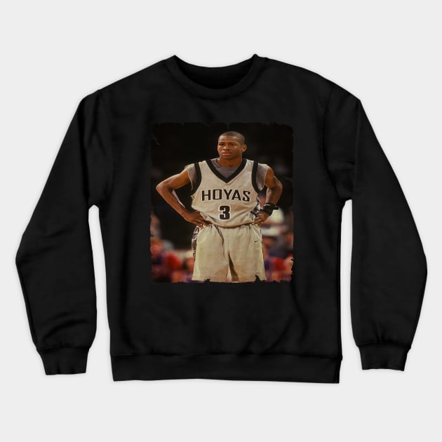 Young Allen Iverson in Hoyas Vintage Crewneck Sweatshirt by CAH BLUSUKAN